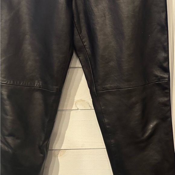 Hugo Buscati Shiny Black Leather Trousers - Picture 11 of 16